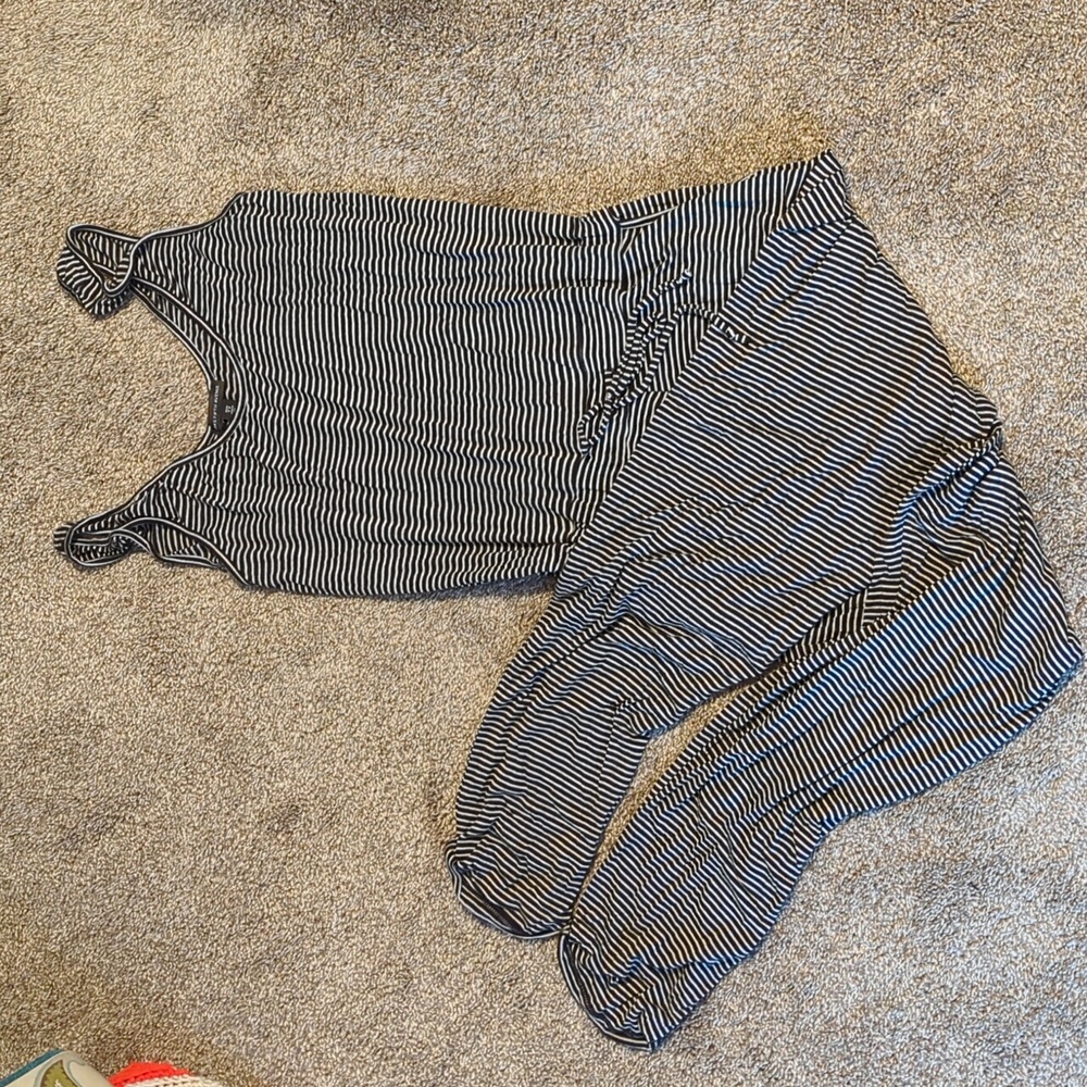 Striped jumpsuit